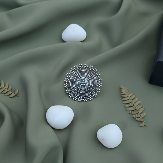 Opal Silver Plated Oxidised Ring