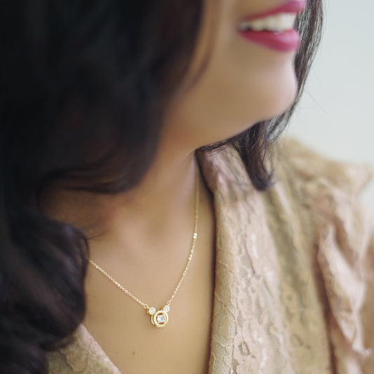 Radiant Round Chain Pendant