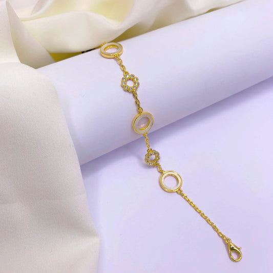 Gold Plated Circles of Love Bracelets