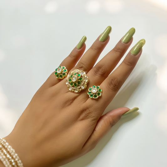 Vatiyaana Polki Statement Ring