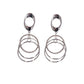 Stylish Silver Danglers with CZ Stones