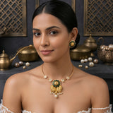 Kundan Polki Hasli Necklace set