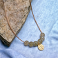 Jade Beads Chain Pendant with Golden Charm