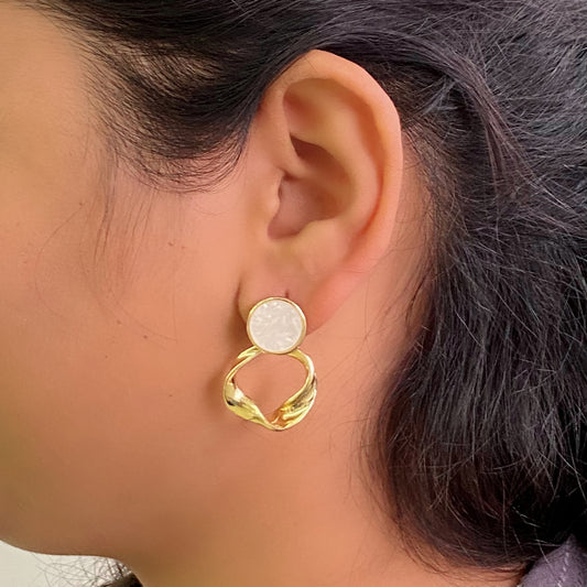 Wavy Dangler Earrings