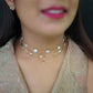 3 Layer Choker with Star Pendant