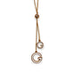 Radiant Golden Plated Chain Pendant with Charm