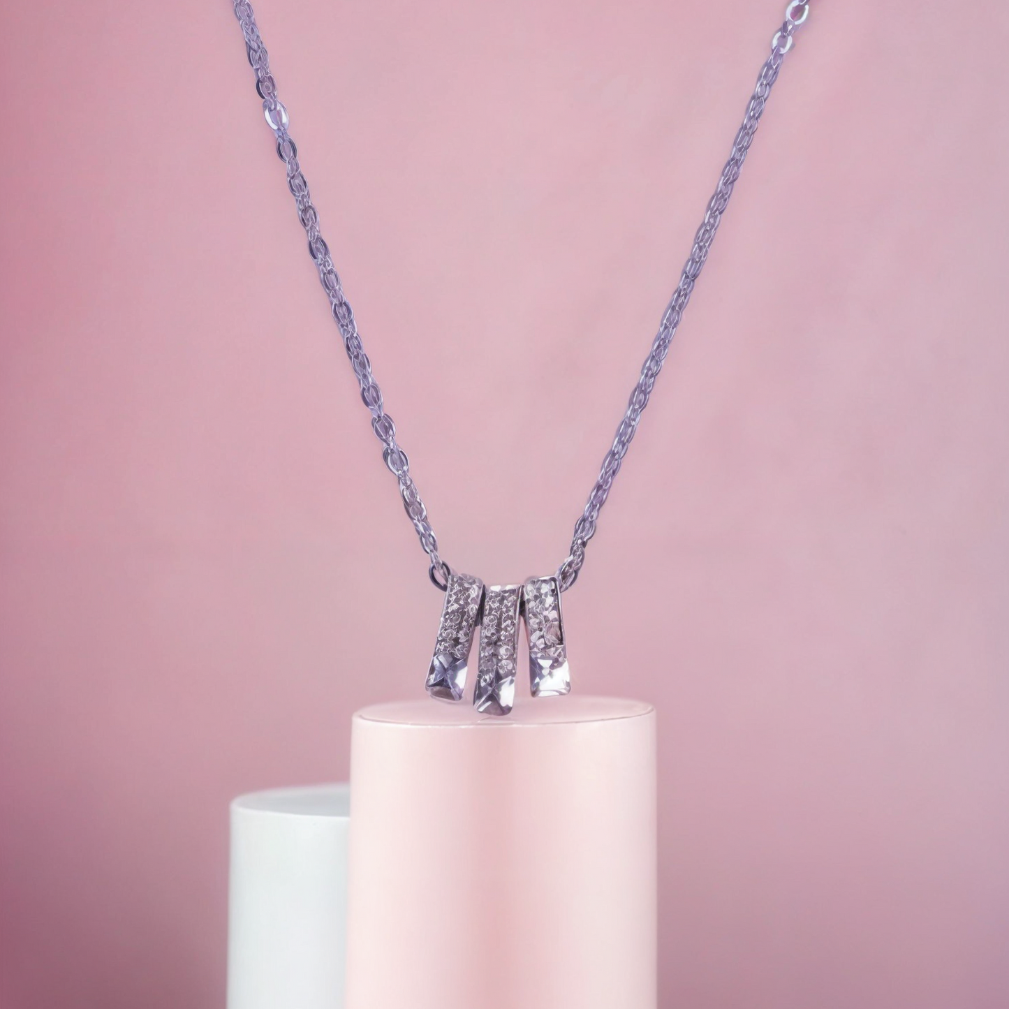 Mestige Chain Pendant with CZ Elements