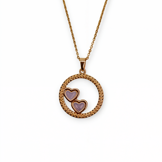 Golden Capturing Heart Chain Pendant