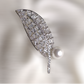 Leaf Brooch in Silver Plating