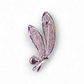 Feather and Pearl Brooch in Silver Plating