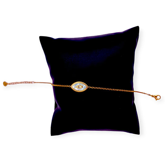 Evil Eye Brass Bracelet Golden plated