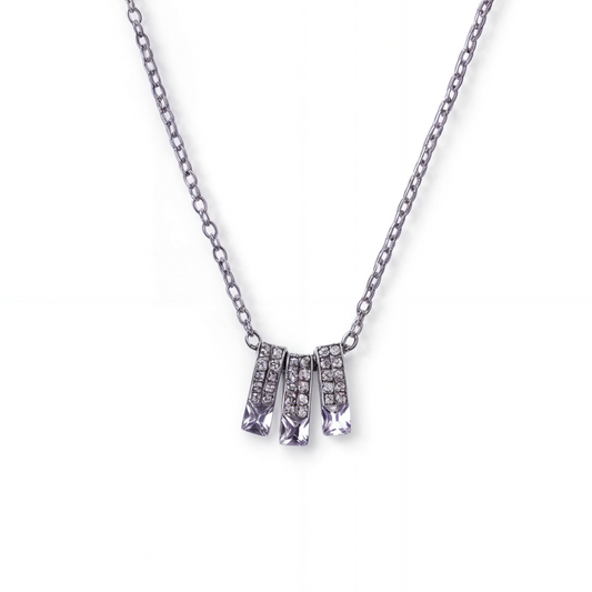 Mestige Chain Pendant with CZ Elements