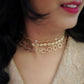 3 Layer Choker with Golden Chain