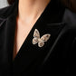 Gilded Wings Charm Butterfly Brooch