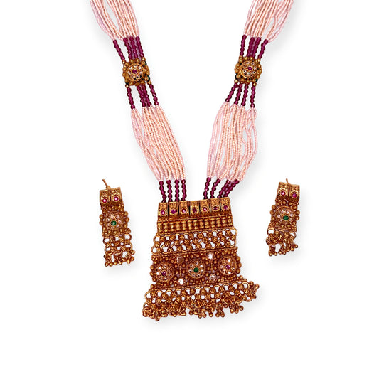 Rani Har Necklace Set with Jhumka