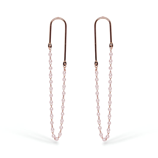 Beautiful Long Pearls Hanging Earrings FOR WOMEN