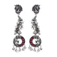 Peacock Design High Quality German Silver Plated Earring