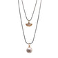 Radiant Shell Pearl 2 Layer Necklace