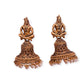 Shiv Jhumki Antique Gold Plated Earrings For Women