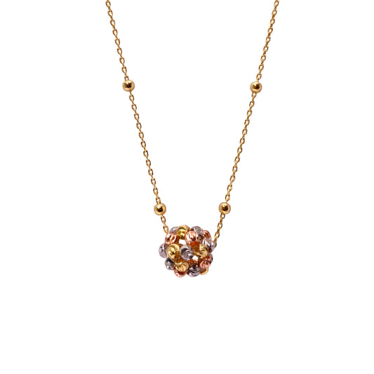 Golden Plated Beads Chain Pendant