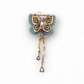 Serene Flutter Precious Stone Studded Butterfly Brooch