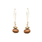 Beautiful Golden Brown Wooden Danglers