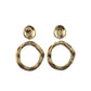 Beautiful Metal Golden Plated Drop Danglers