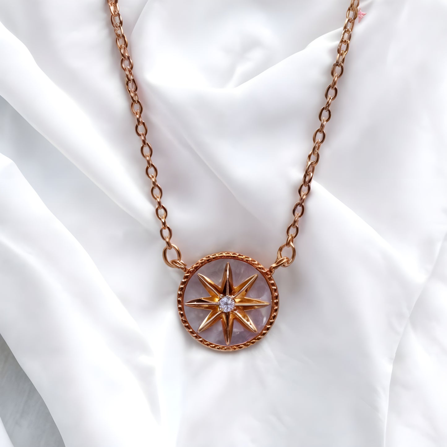 Radiant Sun Charm Chain Pendant