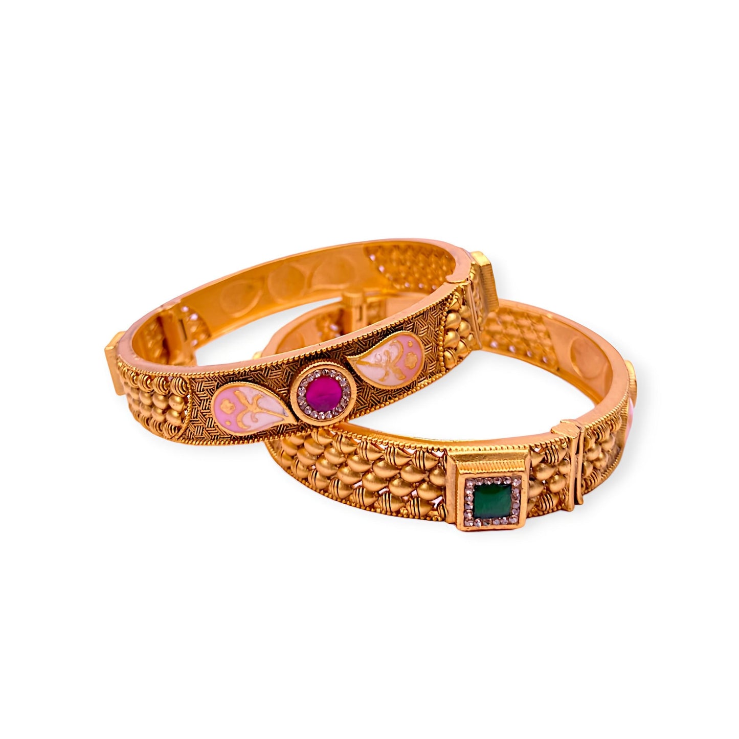 Antique Designer Gold Plated Bangles