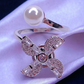 Elegant Windmill Configuration Pearl Ring For Ladies