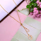 Radiant Golden Plated Chain Pendant with Charm