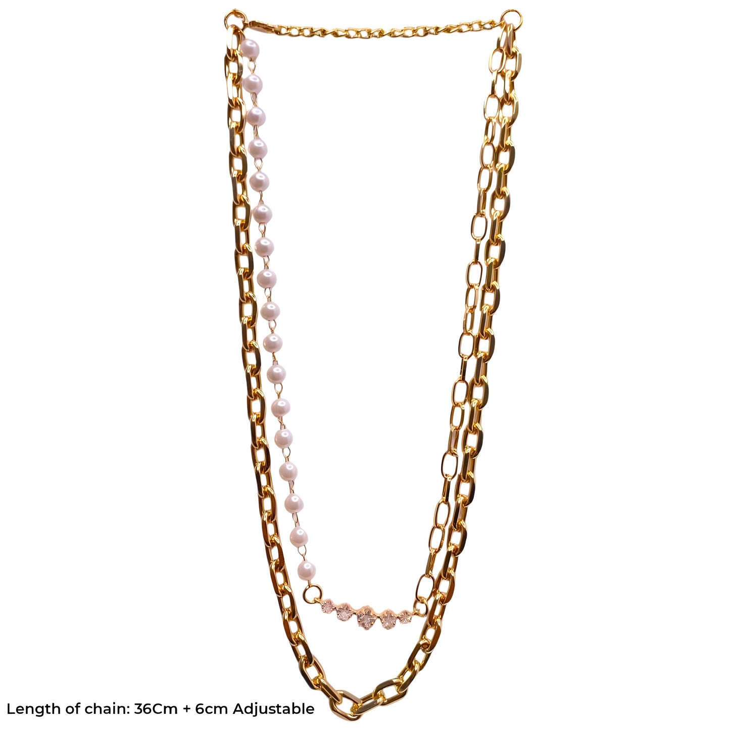 Multilayer Gold Plated Pearl NECKLACE for Women and Girls