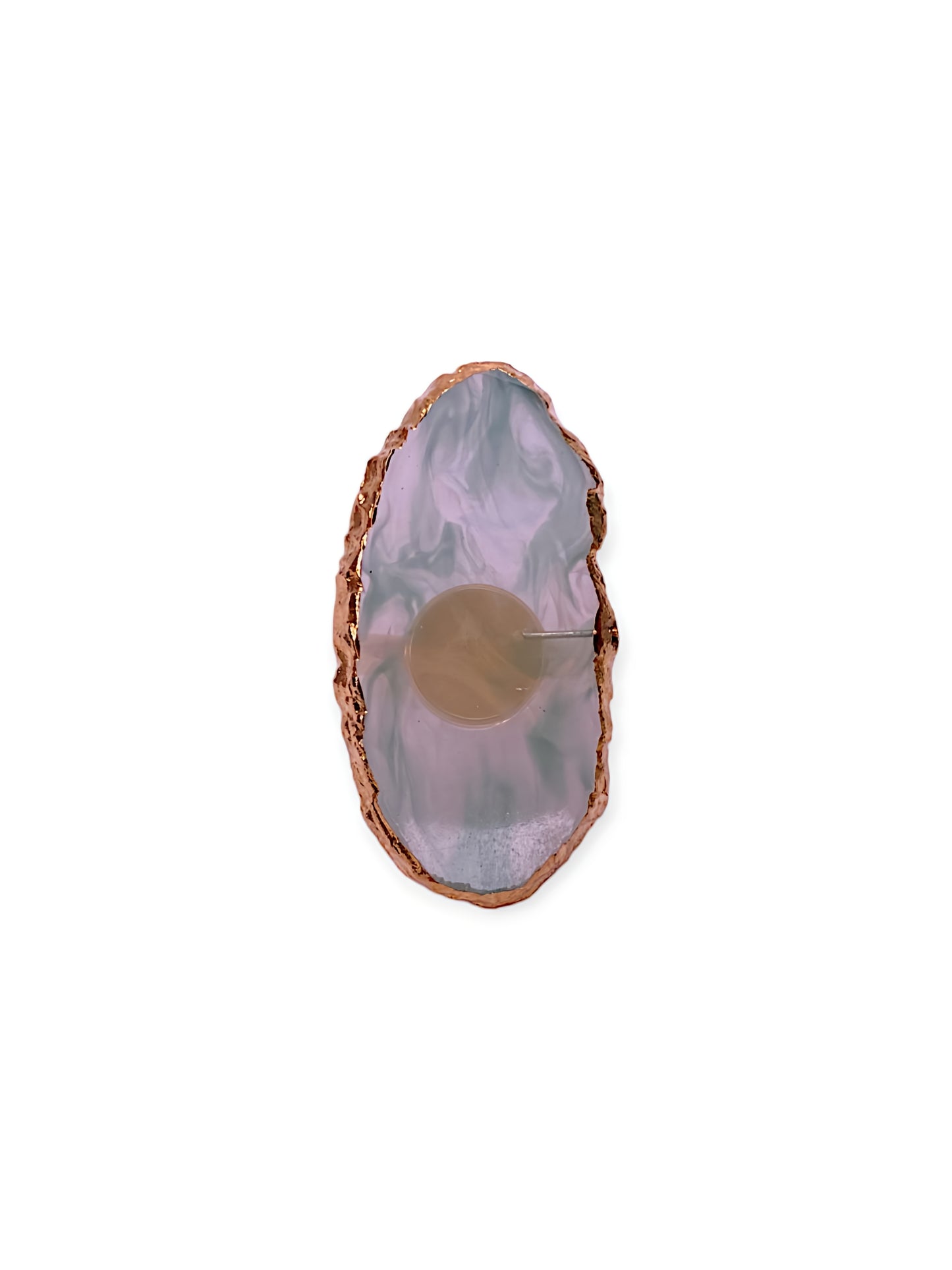 Resin Natural Stone Nail Art Palette Ring