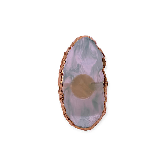 Resin Natural Stone Nail Art Palette Ring