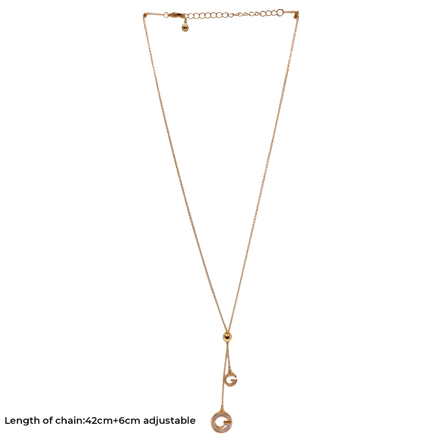 Radiant Golden Plated Chain Pendant with Charm