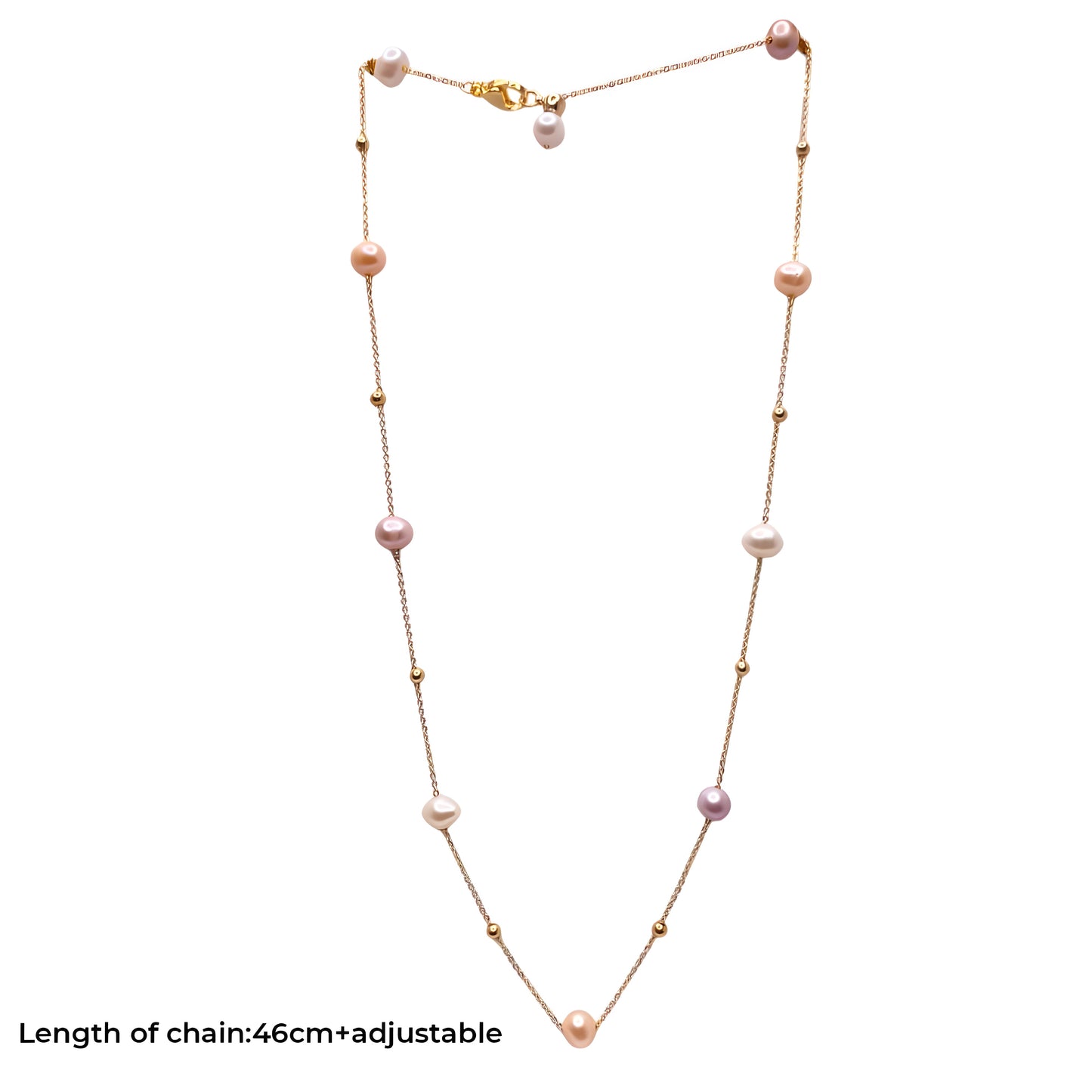 Radiant Pearls & Golden Beads pendant