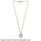 Radiant Chain Pendant with Baby Pink Stones and Pearl Drop