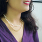 Multilayer Gold Plated Pearl NECKLACE for Women and Girls