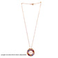 Circle Eagle Chain Pendant with MOP & Colorful CZ