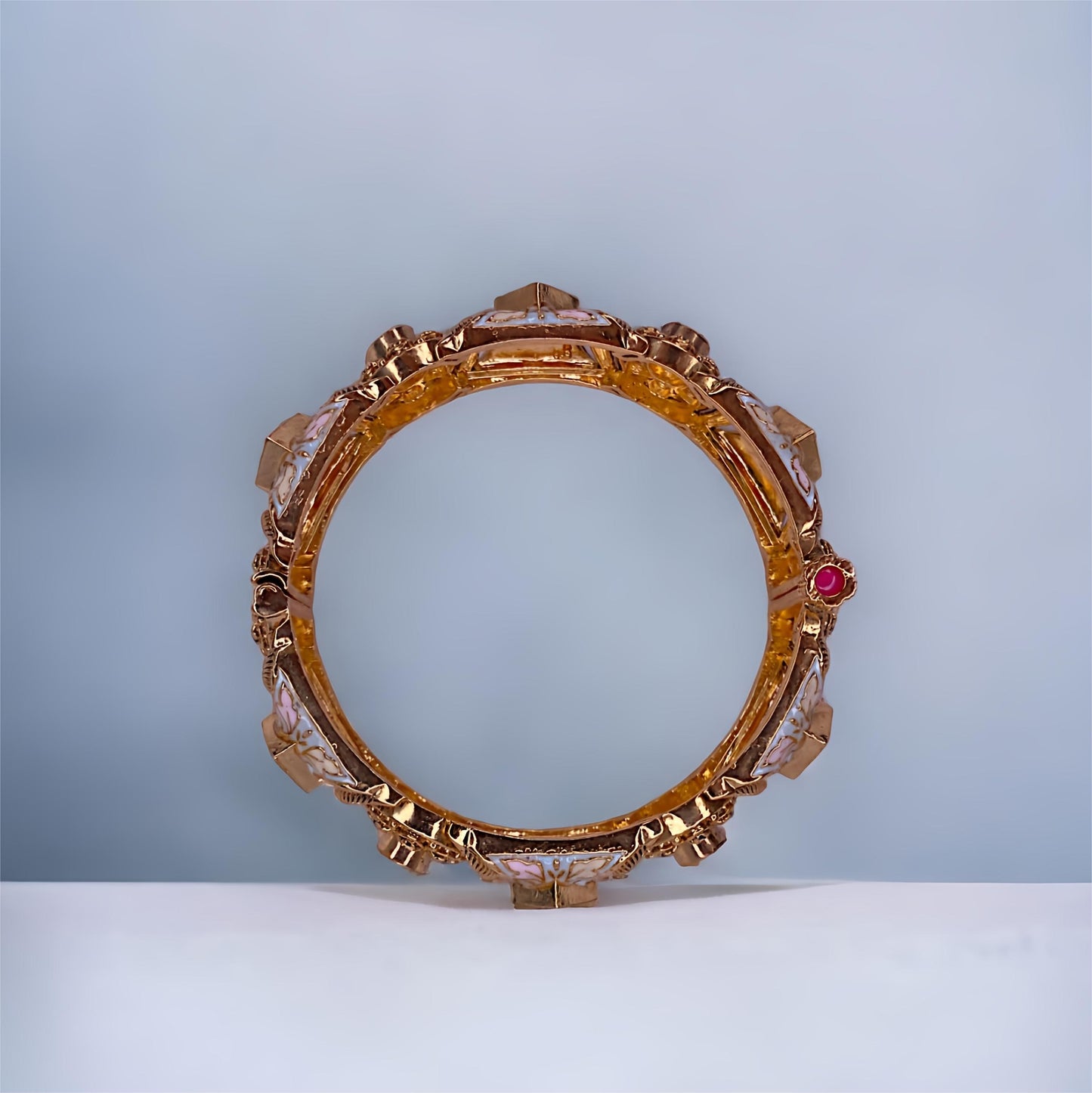 Antique Meenakari Bangles with Stones