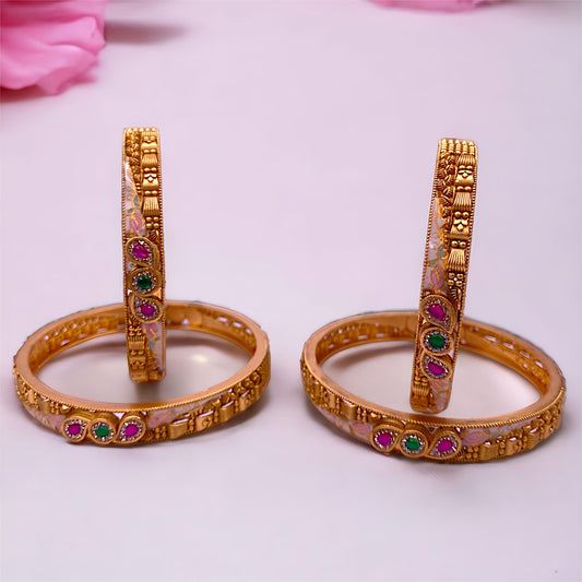 Gold Plated Brass Choki Bangles