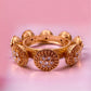 Royal Antique Polki Openable Kada Bangle Gold Plated