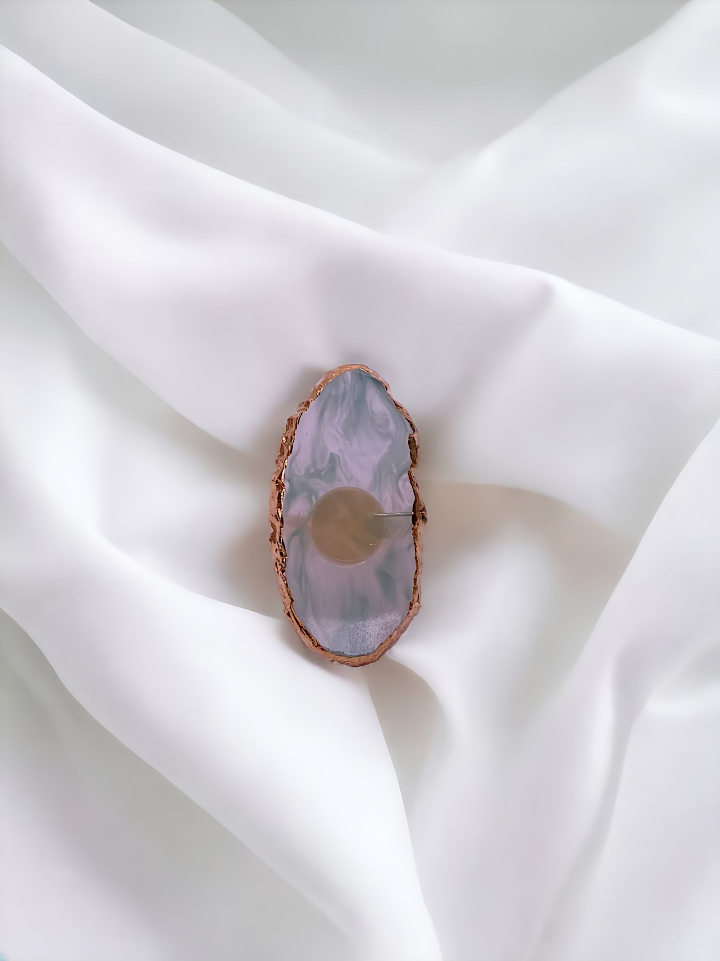 Resin Natural Stone Nail Art Palette Ring