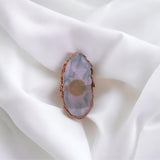 Resin Natural Stone Nail Art Palette Ring