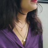Mini Love Planet With Sea Pearl Necklace