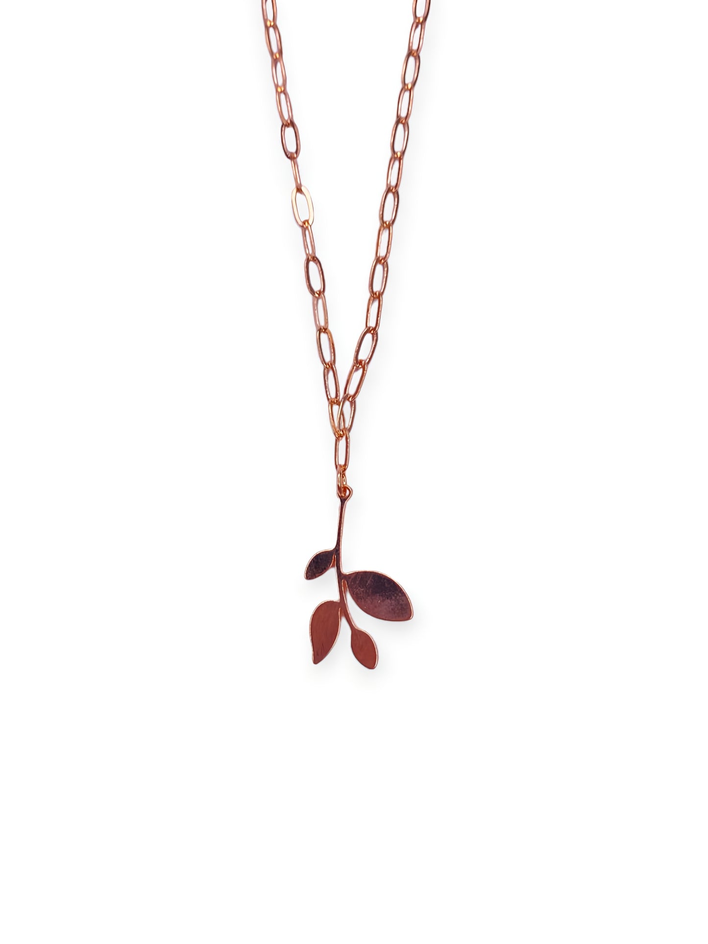 Golden Leaf Chain Pendant