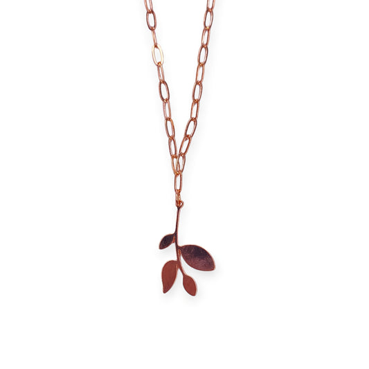 Golden Leaf Chain Pendant