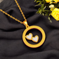 Golden Capturing Heart Chain Pendant