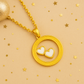 Golden Capturing Heart Chain Pendant