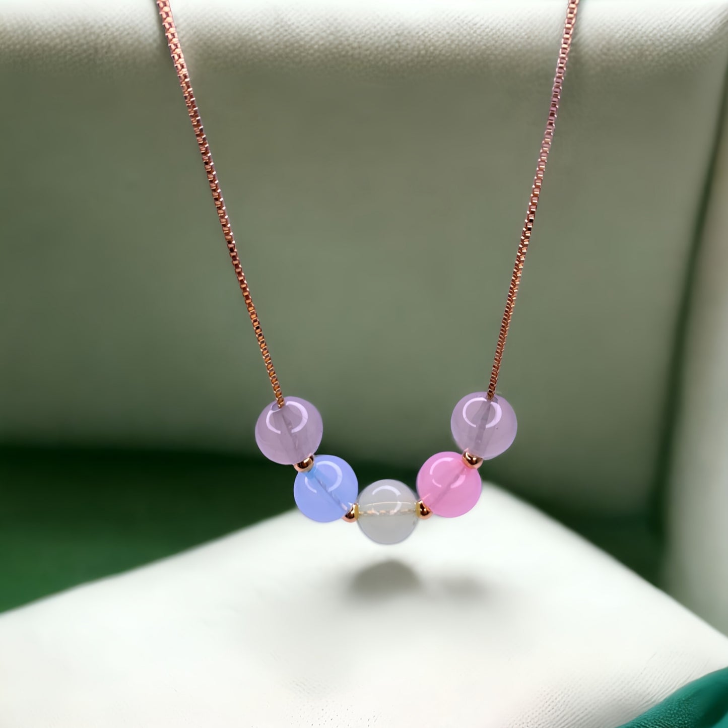 Colorful Pastel Beads Necklace